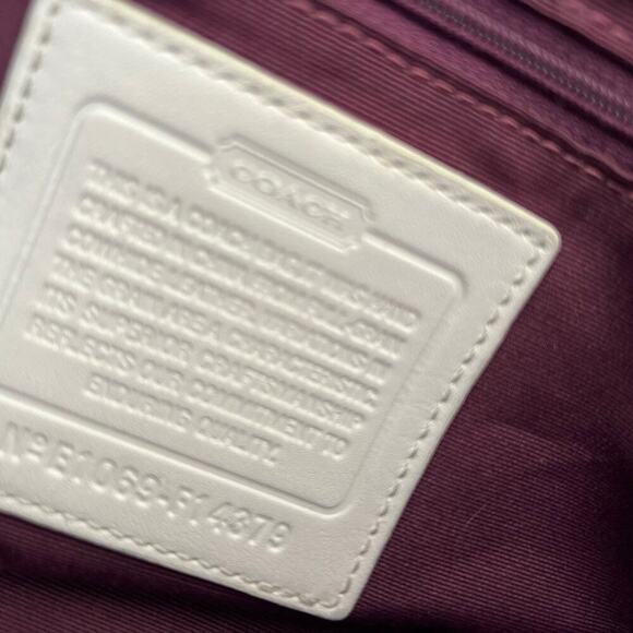 Coach- ERGO CREAM Leather handbag/tote/shoulder bag - Picture 4 of 12